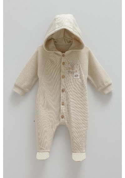 Caramell %100 Pamuk Color Word Bebek Tulum Crml.te1983 Kahverengi