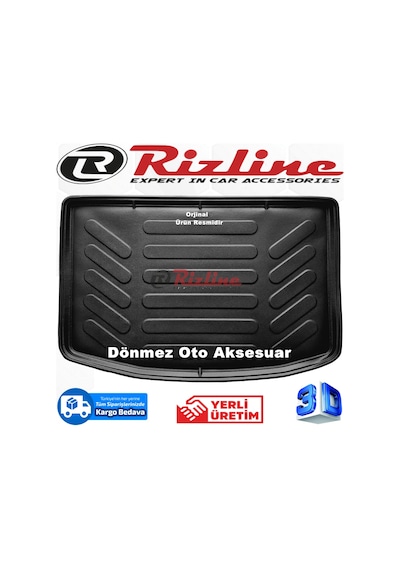 Kia Rio 3D Bagaj Havuzu Paspası Siyah Hb 2017-2020 Arası Rizline N11.8729