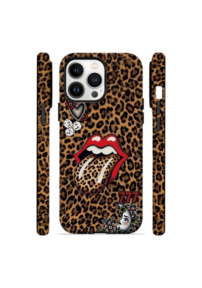 Velvoria Valestra Lucky Leopar Apple iPhone Uyumlu 14 Pro Darbe Korumalı Kılıf Valestra Select - Lucky Leopar