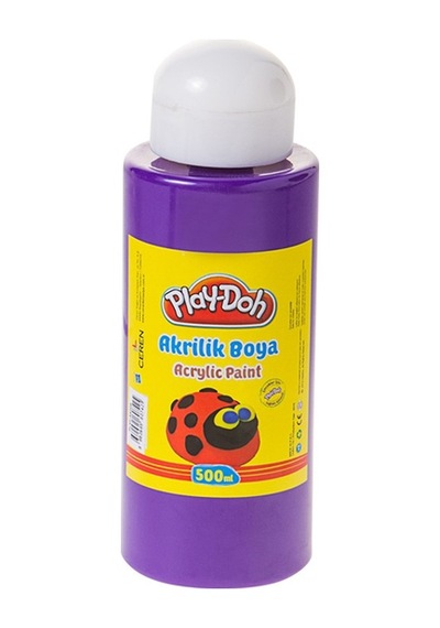 Play-doh Akrilik Boya 500 Ml Mor Play-ak008 Çok Renkli