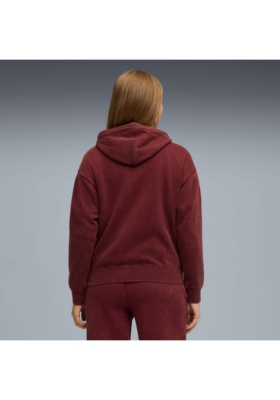 Puma Essentıals Elevated Kadın Geniş Kesim Kapüşonlu Sweatshırt 688103 96 Kırmızı