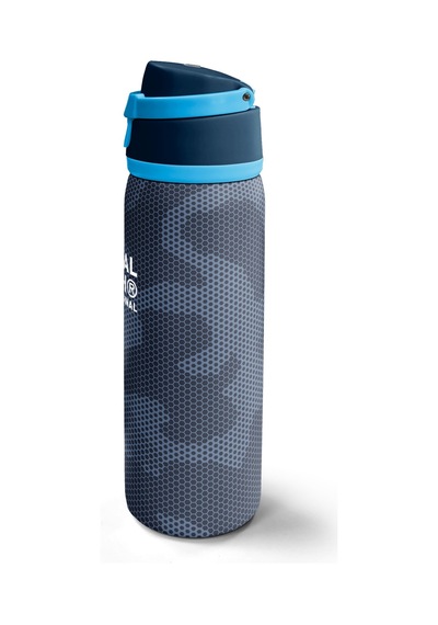Coral High Lacivert Desenli Pipetli Ve Direkt İçim Çelik Termos 800 Ml 38580 Lacivert - Gri