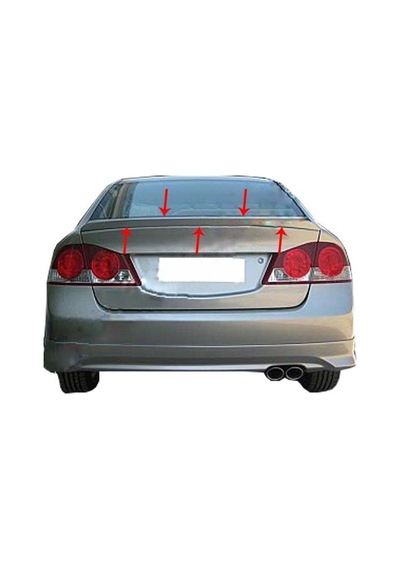 Honda Civic 8 Spoiler Bagaj (Hybrid) Fiber 2006-2011