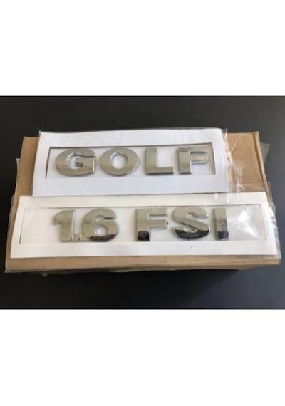 Golf - 1.6 Fsi Bagaj Yazısı - 1k0853675f---golf 4-- Golf 5 Kasa Uyumlu