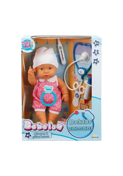 30111 Bebelou Doktor Zamanı Sesli Bebek Seti 35 Cm -sunman Ürün Oyuncaktır - Izbp-890262 1 Adet