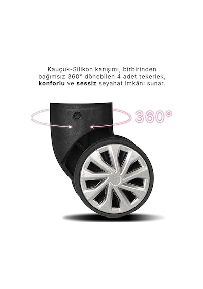 Wexta Wx-210 Siyah Büyük Boy Valiz Diğer
