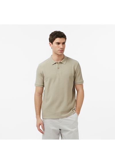 Nautica Erkek Bej Slim Fit Polo Yaka T-shirt Düz K65302t Bej