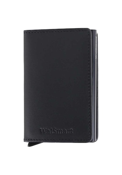 Walsmart Book Cotton Akıllı Mekanizmalı Deri Cüzdan Siyah