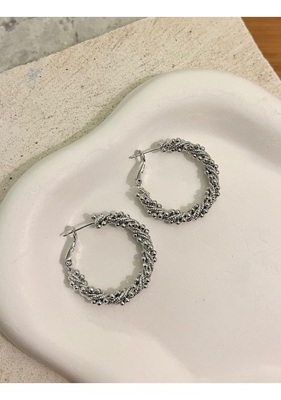 Toplu Sarmal Silver Küpe Çok Renkli