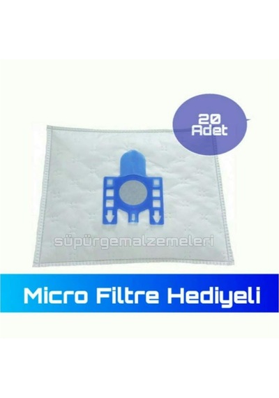 Miele Uyumlu Compact C2 Freshair Ecoline Bez Toz Torbası 20 Adet