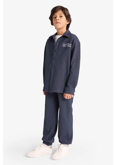 Defacto Erkek Çocuk Oversize Geniş Kalıp Beli Lastikli Eşofman Altı G3274a825wnnv146 Lacivert-nv146