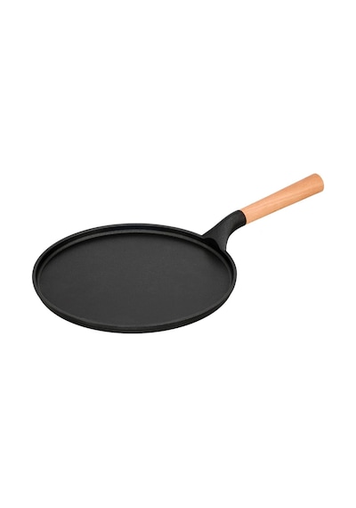 Noble Life Döküm Granit Krep Tavası 28cm Ahşap Saplı Düz