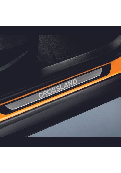 Opel Crossland Tüm Modeller Old Krom Kapı Eşiği 4 Parça Paslanmaz Çelik