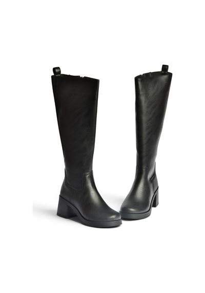 Fox Shoes Z973580209 Siyah Kalın Topuklu Günlük Kadın Çizme