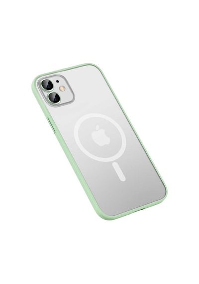 Apple Uyumlu iPhone 12 Kılıf Zore Mokka Lens Koruyuculu Wireless Kılıf