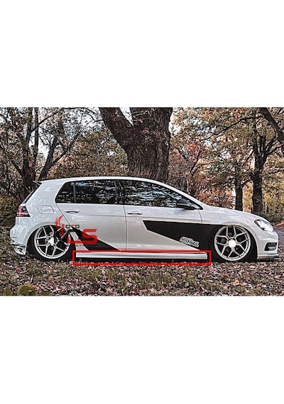 Vw Golf Mk7 Mk7,5 R Marşpiyel Sağ Sol Takım Fiberglass Boyasız
