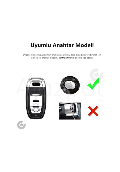 Audi A1 A3 A4 A5 A6 A7 A8 Q3 Q5 Q7 S4 S5 S6 S7 S8 R8 Tt Elmas Kesim Tpu Anahtar Kılıfı Pembe