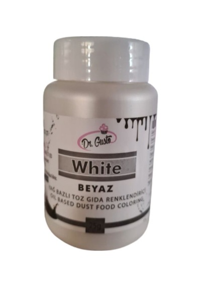 Dr. Gusto Beyaz Yağ Bazlı Toz Gıda Renklendirici 25 G