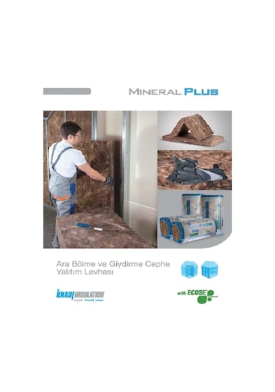 Knauf Mineral Plus Taş Yünü Ara Bölme Yalıtım Levhası 5Cm 20 Adet 491524484