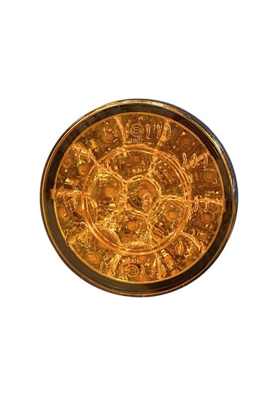 12v Sinyal Lambası 16 Ledli Yuvarlak 98 Mm