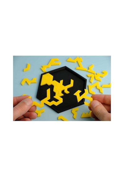 Altıgen Geometrik Tepsi Bulmacası, Zorlu Ve Eğlenceli Puzzle Keyfi