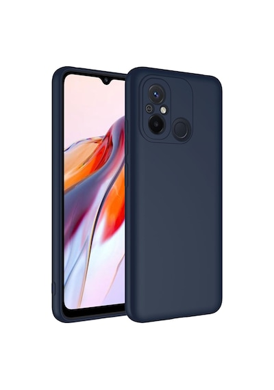 Ekılıf - Xiaomi Redmi 12c Uyumlu Kılıf İçi Kadife Koruyucu Mara Lansman Kapak - Lacivert