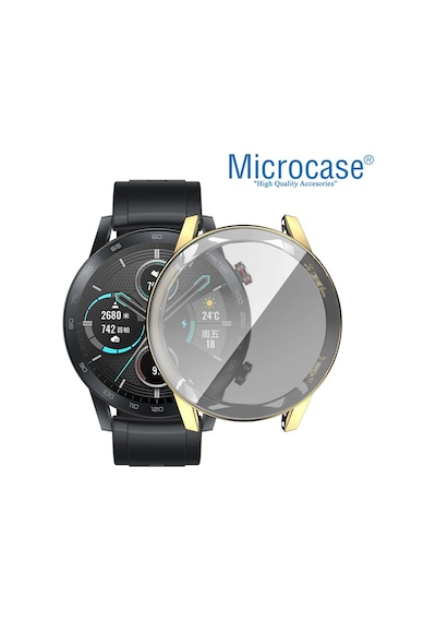 Honor Watch Magic 2 46Mm Önü Kapalı Tasarım Silikon Kılıf