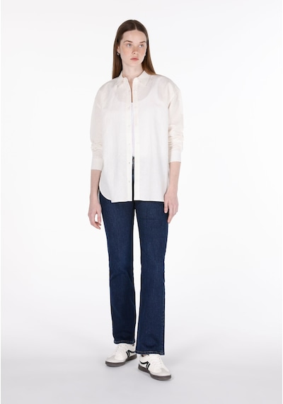Colin's Colins Relaxed Fit Shirt Neck Düz Kadın Beyaz Uzun Kol Gömlek Cl1068538 Q1.v2 Wht Beyaz Colin's Colins Relaxed Fit Shirt Neck Düz Kadın Beyaz Uzun Kol Gömlek Cl1068538 Q1.v2 Wht Beyaz