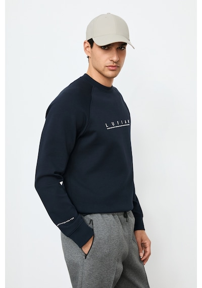 Lufian Cooper Erkek Sweatshirt Lacivert Lacivert 112030198100200