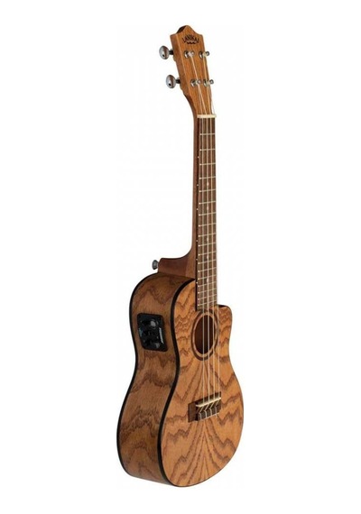 Lanikai Oa-cec Meşe Oak Concert Elektro Ukulele Kesik Kasa Sa