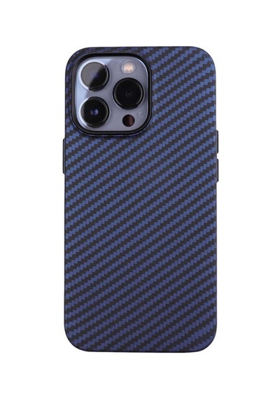 Apple Uyumlu iPhone 12 Pro Max Kılıf Karbon Fiber Tasarımlı Zore Karbono Kapak Lacivert