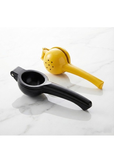 Pratik Metal Limon Sıkacağı Ergonomik Narenciye Sıkacağı Siyah