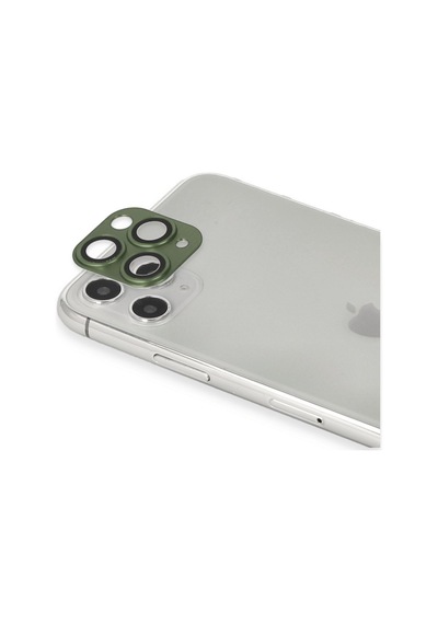 İphone 11 Pro Max Pers Alüminyum Kamera Lens - Yeşil