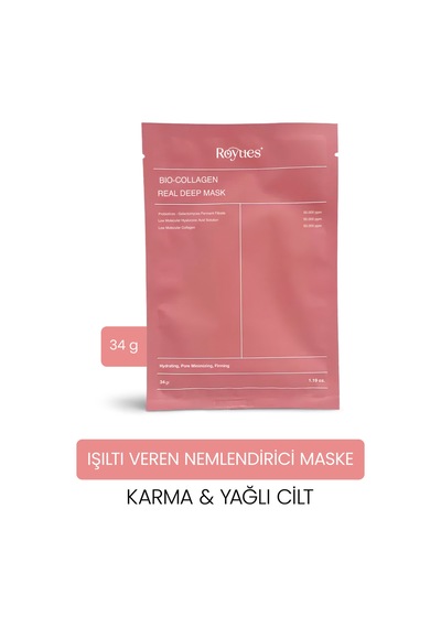 Royues Şeffaflaşan Kolajen Yüz Maskesi 32 ML
