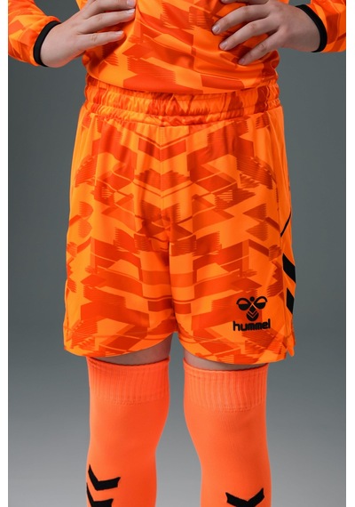 Hummel Line Kaleci Şort Neon Turuncu Çocuk