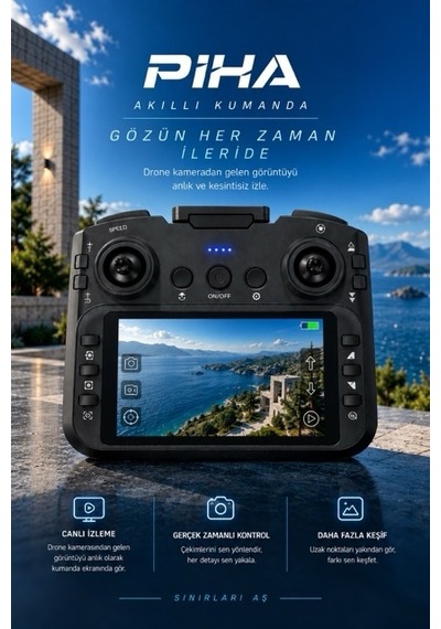 S130 Drone 2Batarya&30Dakika Uçuş 720p Çift Kamera Engelden Kaçınma Drone