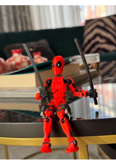 Dummy Deadpool Eklemleri Hareketli 14 Cm Mini Figür Deadpool