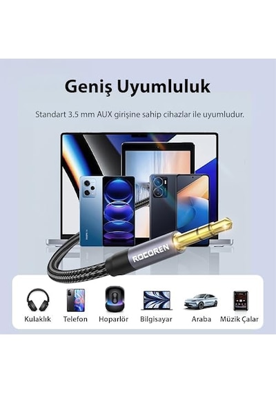 3.5mm Hi-fi Trs Aux Ses Kablosu 3 Metre