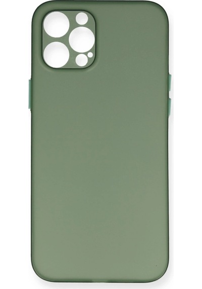 Cosmotex Newface Apple iPhone Uyumlu  12 Pro Max Kılıf Pp Ultra İnce Kapak - Yeşil