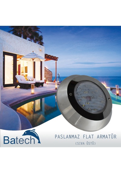 Batech Paslanmaz Sıva Üstü Havuz Lambası 36 Watt