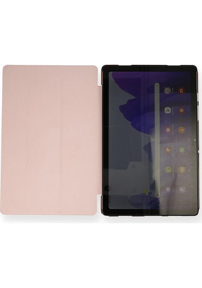 Mey İthalat Samsung Galaxy Uyumlu T870 Tab S7 11 Kılıf Tablet Smart Kılıf - Rose Gold Klasik