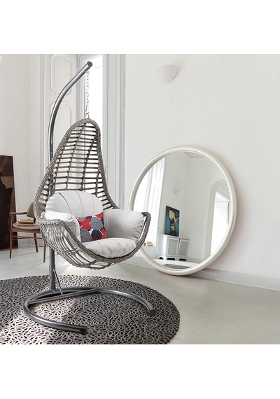 Capri Swing Rattan Örme Salıncak Açık Capi Krem