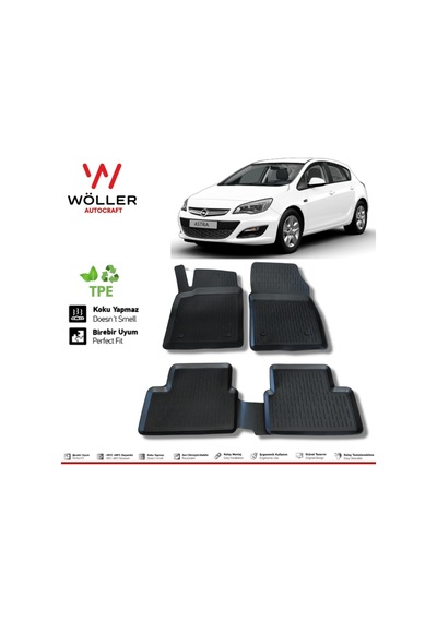 Opel Astra J Paspas 2010 2020 Arası Sedan Ve Hatchback Uyumlu 3d Havuzlu Paspas