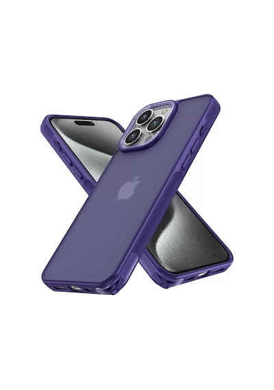 Newface Apple İphone 15 Pro Max Kılıf Elegant Kapak - Derin Mor