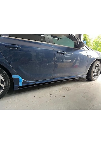 Opel Astra J Hb Kanallı Yan Marşpiyel Seti Plastik 2 Adet Mat Siyah 2009-2015 Karlık+ek+bodykit