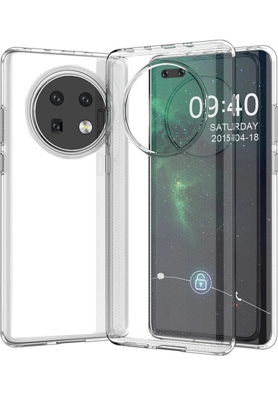 Huawei Mate 40 Pro Kılıf Lens Kamera Korumalı Lüx Silikon Şeffaf