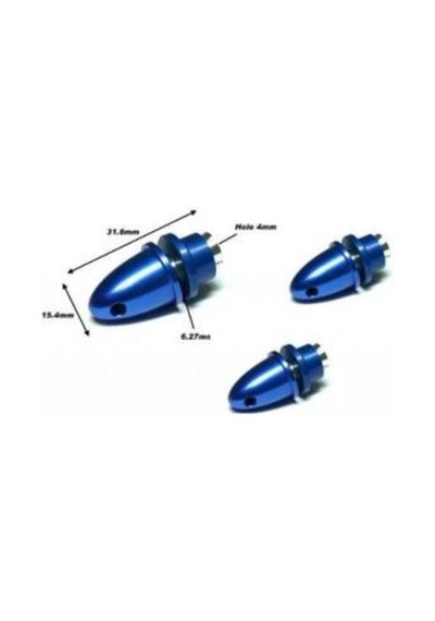 Robotistan 4 Mm Delikli Mavi Metal Pervane Adaptörü