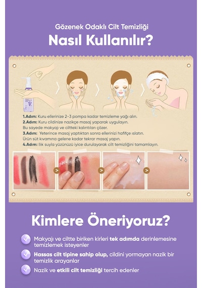 Lavanta İçeren Hassas Ciltlere Uygun Makyaj Temizleme Yağı A'pıeu Lavender Cleansing Oil Sensitive 49143351