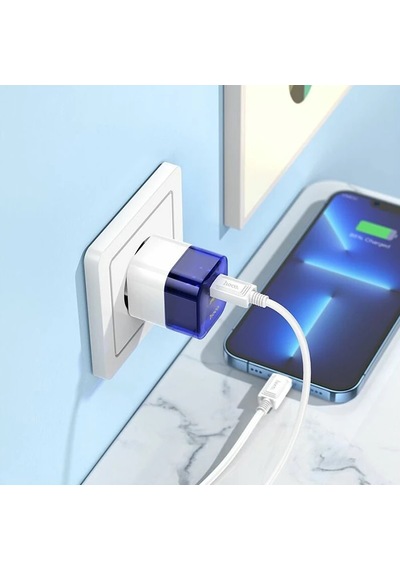 Hoco C131a Platinum Pd30w+qc3.0 Girişli Hızlı Şarj Başlığı Ve Type-c To İphone Lightning Kablo- 5775 Standart
