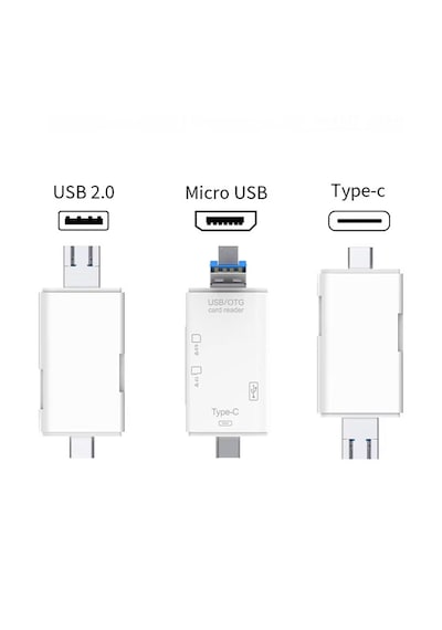Type-c Otg Kart Okuyucu Usb Hub Sd/tf Hafıza Kart Desteği, Telefon Ve Bilgisayar Uyumlu